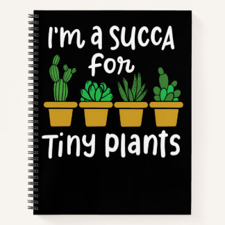 Succulents Tiny Plants Notebook