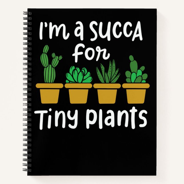 Succulents Tiny Plants Notebook (Front)