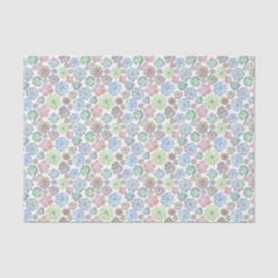 Succulents tissue paper