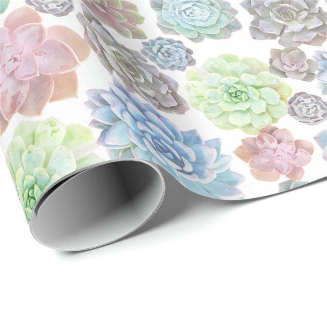 Succulents wrapping paper (Roll Corner)