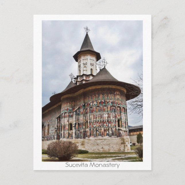 Sucevita Monastery Postcard (Front)