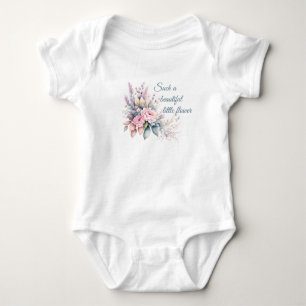 Such A Beautiful Little Flower-Floral Arrangement Baby Bodysuit