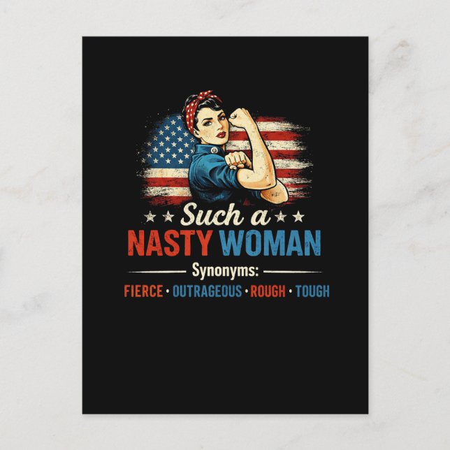 Such a Nasty Woman Postcard (Front)