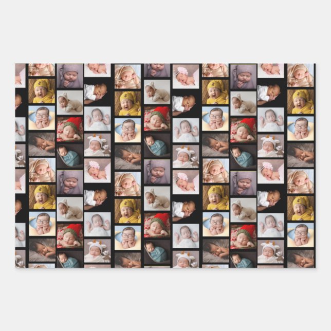 Such Cute Babies Wrapping Paper Sheet (Front)