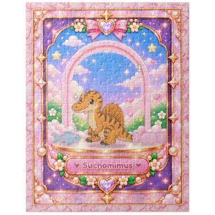 Suchomimus Dinosaur, Kawaii Art Jigsaw Puzzle