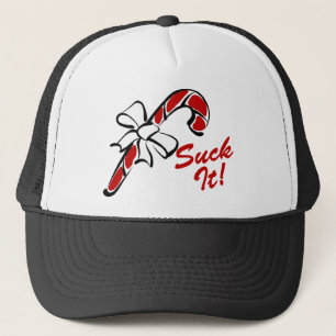 Suck It Candy Cane Trucker Hat
