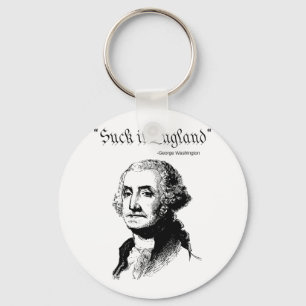 Suck It England Funny 4th Of July Usa Flag Key Ring