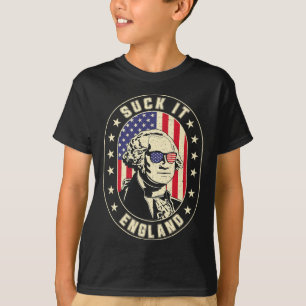 Suck It England George Washington 1776 Usa Funny 4 T-Shirt