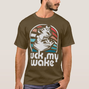 Suck My Wake Jet Ski Retro 70s Funny Jet Skiing T-Shirt