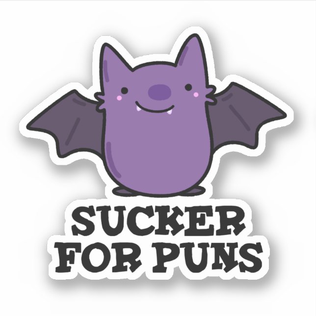 Sucker For Puns Funny Baby Bat Pun  (Front)