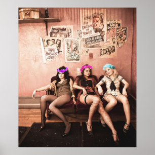 Sucker Punch Boudoir Flower Crown Poster