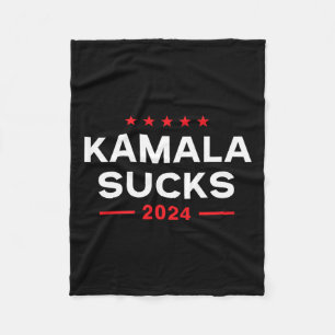 Sucks 2024 Anti Kamala Harris Fleece Blanket