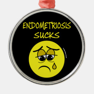 SUCKS...Endometriosis  Metal Tree Decoration