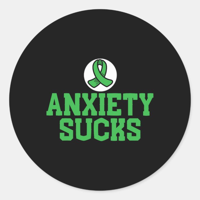 Sucks Mental Health Awareness Support End The Stig Classic Round Sticker (Front)