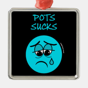 SUCKS...POTS METAL TREE DECORATION