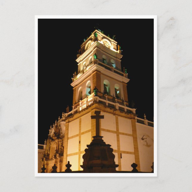 sucre church border postcard (Front)