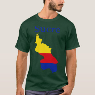 Sucre Department Map Colombia T-Shirt