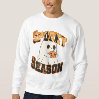 Sudadera Spooky Season Gantasma Cute Retro Sweatshirt