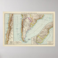 Sudamerika sudliches Blatt - South America Map