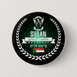 Sudan 6 Cm Round Badge