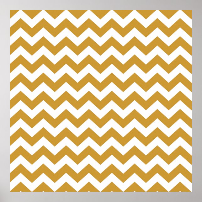 Sudan Brown Safari Chevron Poster (Front)