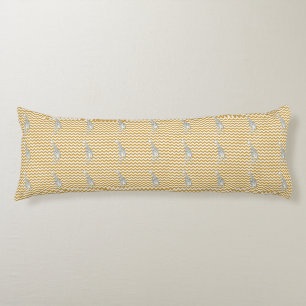 Sudan Brown Safari Chevron with Pop Art Giraffe Body Cushion