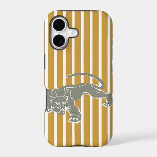 Sudan Brown Safari Stripe with Leopard