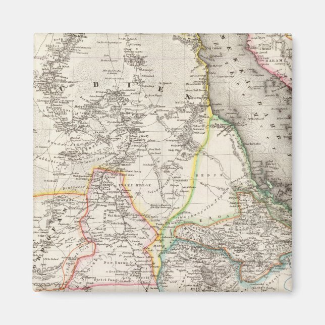 Sudan, Ethiopia Magnet (Front)