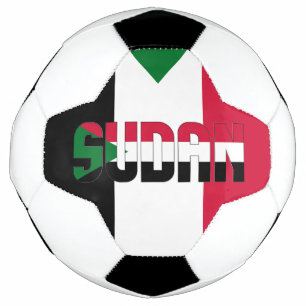 Sudan Flag Adorable Patriotic Soccer Ball