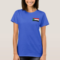 Sudan Flag and Map dk T-Shirt