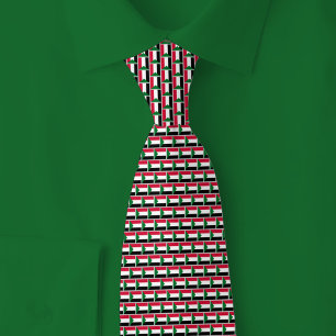 Sudan Flag Brick Pattern Tie
