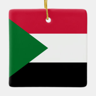 Sudan Flag Ceramic Ornament