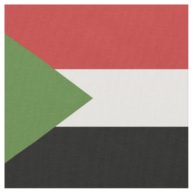 Sudan flag fabric (Close Up)