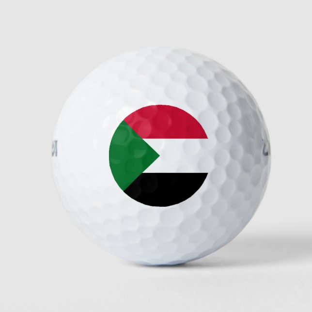 Sudan Flag Golf Balls (Front)