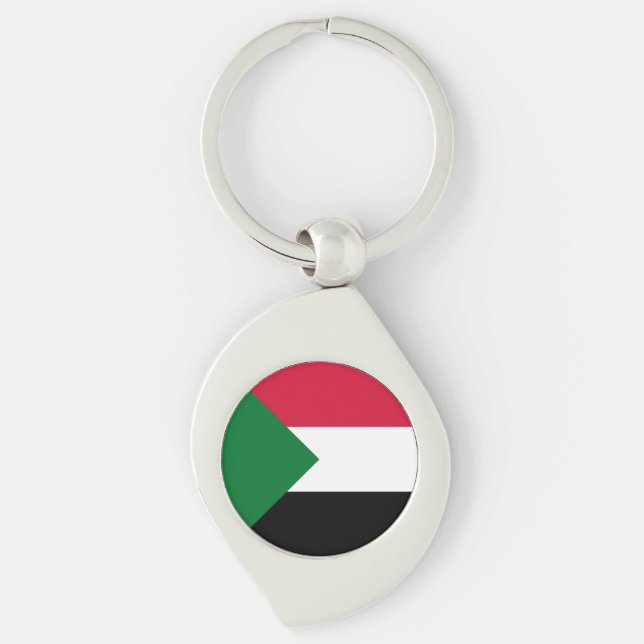 Sudan Flag Key Ring (Front)