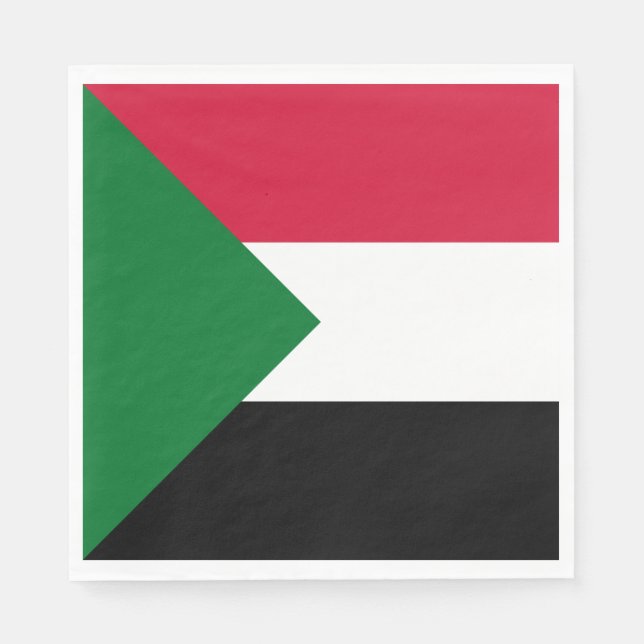 Sudan Flag Napkin (Front)