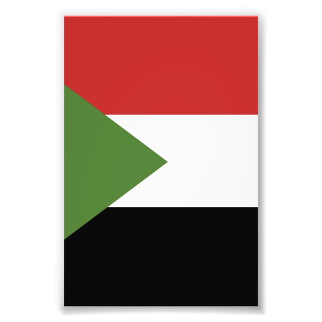 Sudan flag photo print (Front)
