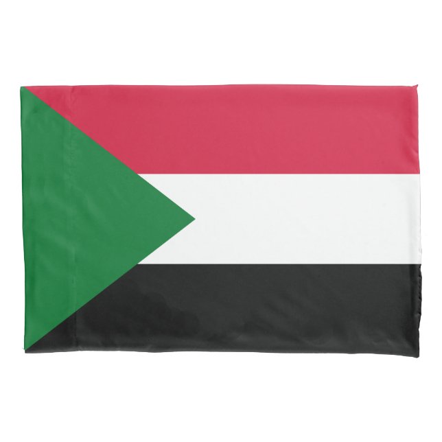Sudan Flag Pillowcase (Front)