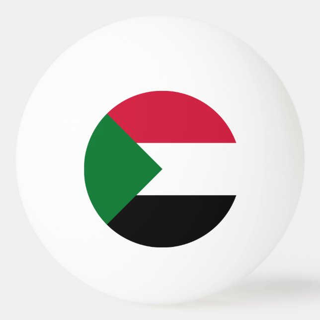 Sudan Flag Ping Pong Ball (Front)