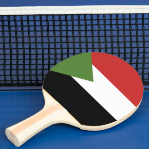 Sudan flag ping pong paddle