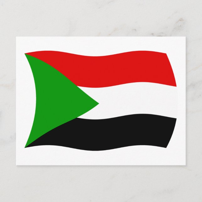 Sudan Flag Postcard (Front)