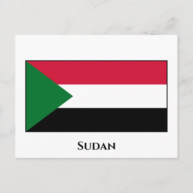 Sudan Flag Postcard (Front)