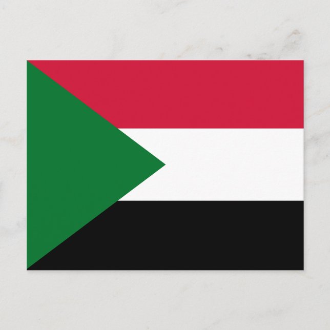 Sudan Flag Postcard (Front)