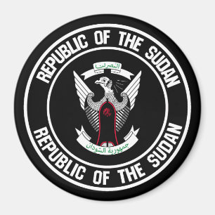 Sudan Round Emblem Magnet