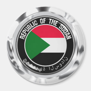 Sudan Round Emblem Magnet