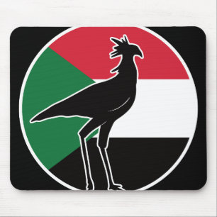 Sudan Secretarybird Secretary bird Sudanese Nation Mouse Pad