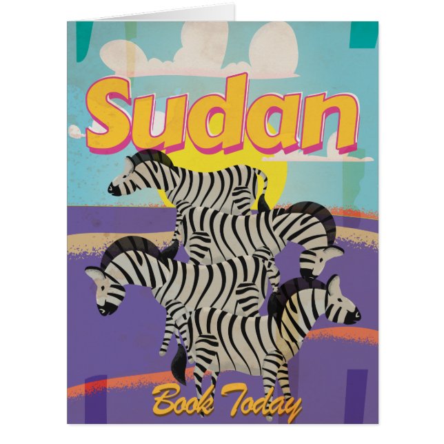 Sudan Vintage Travel Poster (Front)
