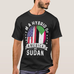 Sudanese American Patriot Grown  Flag Humour T-Shirt