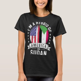 Sudanese American Patriot Grown Flag Humour T-Shirt