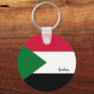 Sudanese Flag & Sudan holiday, patriots / sports Key Ring
